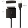 Адаптер для HDD/SSD UGREEN CM257 USB 3.0 to SATA 2.5"/3.5" з підтримкою UASP, 0.5 м, Black