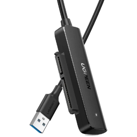 Перехідник UGREEN CM321 USB-A 3.0 to SATA Adapter Cable for 2.5″ 5Gbps 0.5m Black (70609)