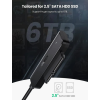 Перехідник UGREEN CM321 USB-A 3.0 to SATA Adapter Cable for 2.5″ 5Gbps 0.5m Black (70609)