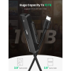 Перехідник UGREEN CM321 USB-C 3.1 to SATA Adapter Cable for 2.5" 5Gbps 0.5m Black (70610)