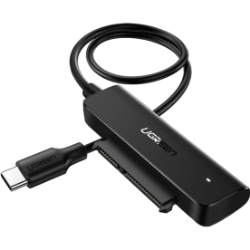 Перехідник UGREEN CM321 USB-C 3.1 to SATA Adapter Cable for 2.5" 5Gbps 0.5m Black (70610)