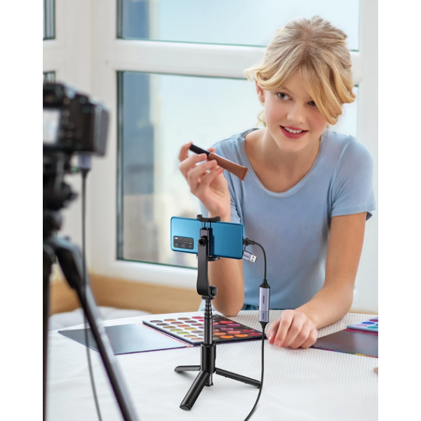 Конвертор сигналу Ugreen CM489 USB-A/Type-C to HDMI Video Capture Device Gray