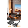 Адаптер-перехідник Ugreen CM513 VGA to HDMI з аудіо та живленням, Black (0.15 м)