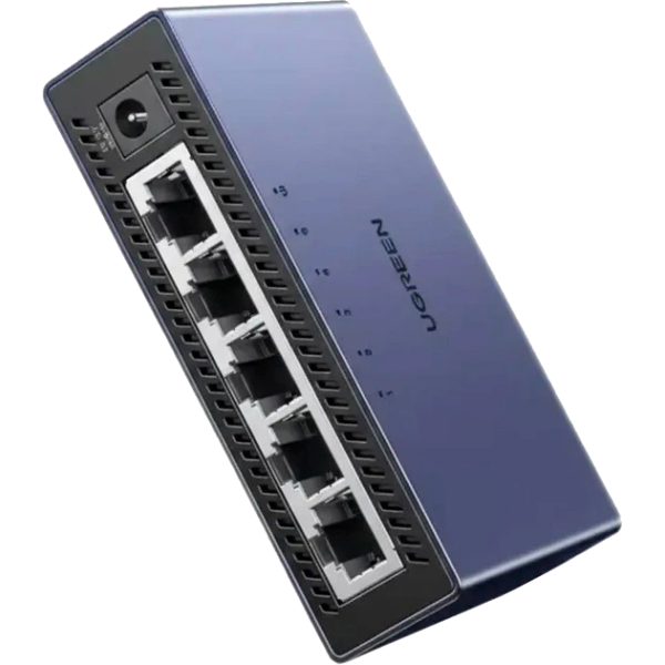 Спліттер UGREEN CM633 5-портовий Gigabit Ethernet Switch з алюмінієвим корпусом