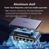 Спліттер UGREEN CM633 5-портовий Gigabit Ethernet Switch з алюмінієвим корпусом
