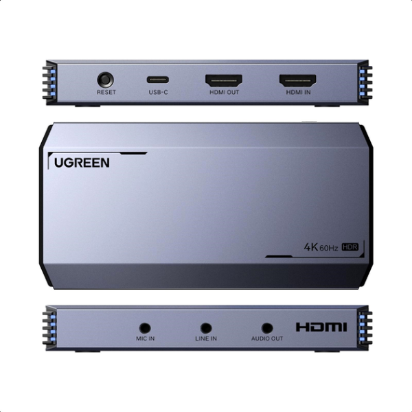 Конвертер сигналу UGREEN CM700 HDMI Video Capture 4K@60Hz (Gray)