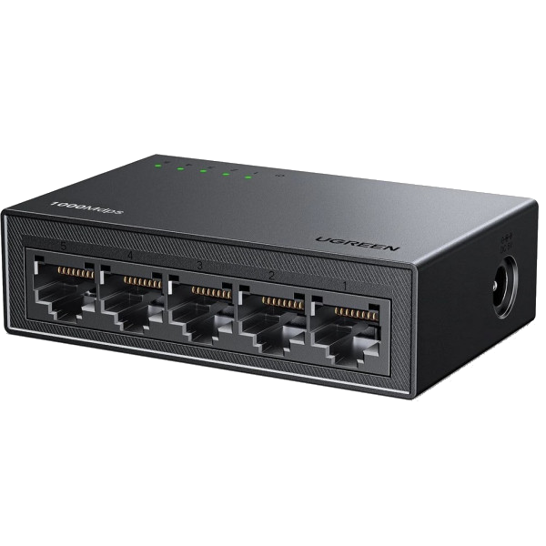 Мережевий 5-портовий комутатор RJ45 (розгалужувач) UGREEN CM833 – 1 Гбіт/с