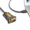 Кабель-адаптер UGREEN CR104 USB 2.0 to RS-232 DB9 Male Black