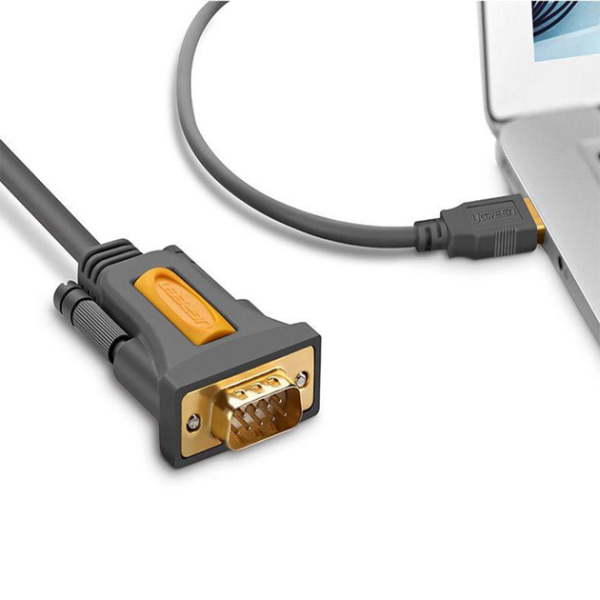 Кабель-адаптер UGREEN CR104 USB 2.0 to RS-232 DB9 Male Black