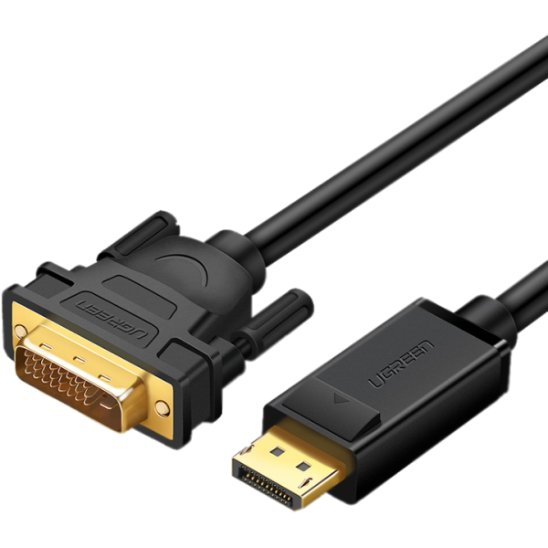 Кабель UGREEN DP103 DisplayPort 1.2 (Male) to DVI-D 24+1 (Male) 1.5 м Black