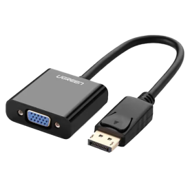 Адаптер UGREEN DP109 DisplayPort to VGA Converter DP Male → VGA Female Black
