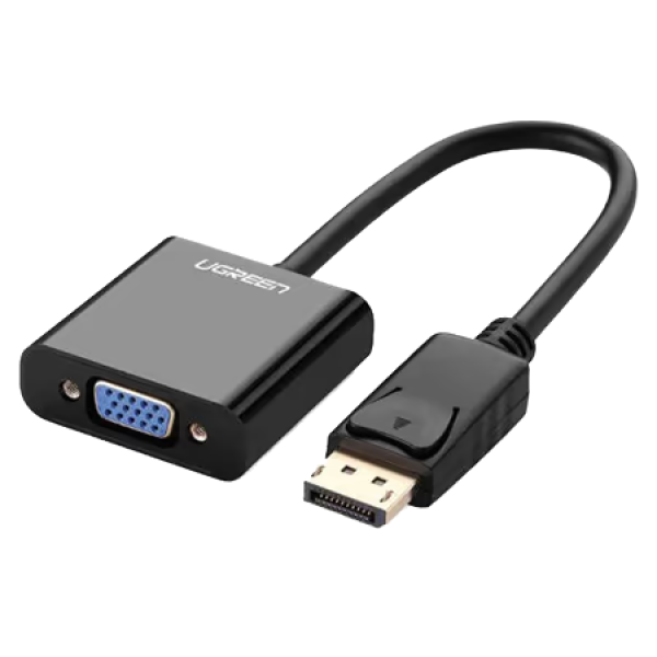 Адаптер UGREEN DP109 DisplayPort to VGA Converter DP Male → VGA Female Black