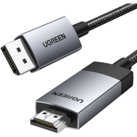 Кабель UGREEN DP119 DisplayPort 1.2 to HDMI 2.0 4K 60Гц HDR