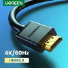 Кабель HDMI Ugreen HD104, Full HD/4K, чорний, довжина 1–10 м