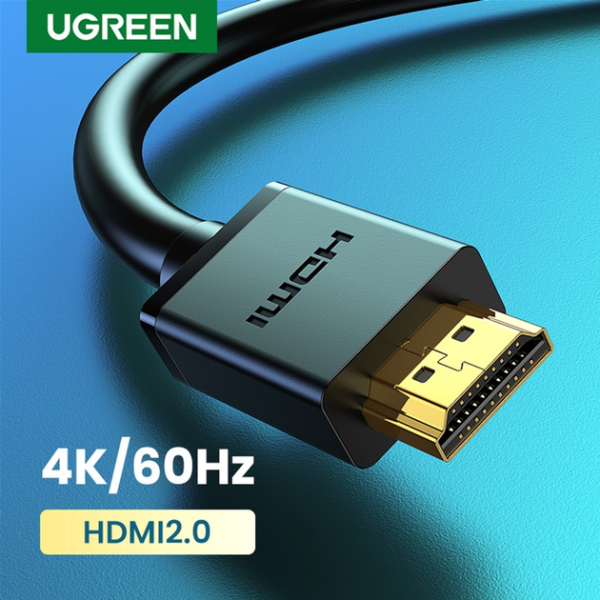 Кабель HDMI Ugreen HD104, Full HD/4K, чорний, довжина 1–10 м