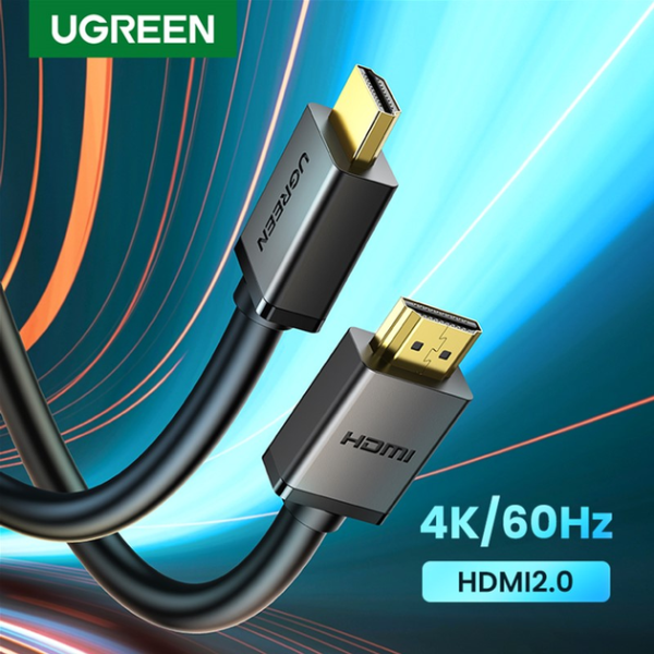 Кабель HDMI Ugreen HD104, Full HD/4K, чорний, довжина 1–10 м