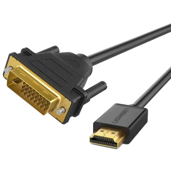 Кабель UGREEN HD106 HDMI ↔ DVI (24+1)