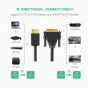 Кабель UGREEN HD106 HDMI ↔ DVI (24+1)
