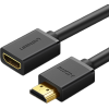 Кабель-подовжувач UGREEN HD107 HDMI Male-Female Extension 0.5м / 1м Black (4K, HDMI 2.0)