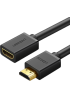 Кабель-подовжувач UGREEN HD107 HDMI Male-Female Extension 0.5м / 1м Black (4K, HDMI 2.0)
