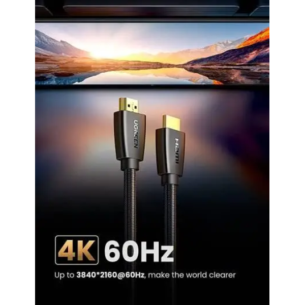 Кабель UGREEN HD118 HDMI to HDMI 2.0 4K UHD High-Speed Cable Black