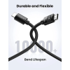 Кабель HDMI Ugreen HD119, 4K, HDR, HDMI 2.0, плетеный, черный
