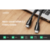 Кабель UGREEN HD140  HDMI 2.1 8K 3D HDR Cable 48Gbps Black