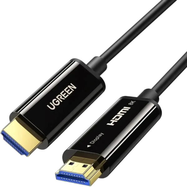 Кабель HDMI UGREEN 8K@60Hz HDMI 2.1 Male to Male Fiber Optic Cable 10 м Black HD141