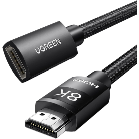Кабель Ugreen HD151 HDMI 8K Male to Female Extension Cable Black
