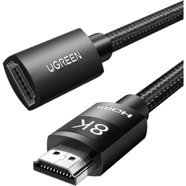Кабель Ugreen HD151 HDMI 8K Male to Female Extension Cable Black