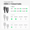 Кабель Ugreen HD151 HDMI 8K Male to Female Extension Cable Black