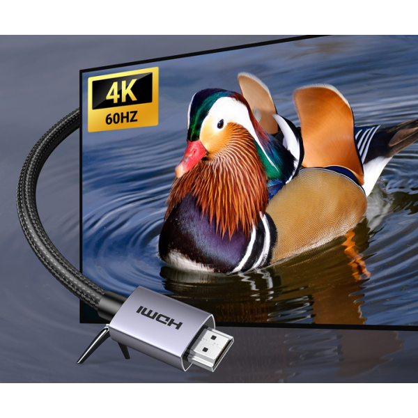 Кабель Ugreen HD153 HDMI 2.0 to HDMI Cable 4K@60Hz Black