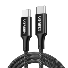 Кабель UGREEN L502 USB-C to USB-C 100W PD Fast Charging Braided Cable 2m (Black)
