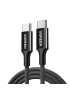 Кабель UGREEN L502 USB-C to USB-C 100W PD Fast Charging Braided Cable 2m (Black)