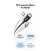 Кабель UGREEN L502 USB-C to USB-C 100W PD Fast Charging Braided Cable 2m (Black)