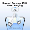 Кабель UGREEN L502 USB-C to USB-C PD 100W (5A) Fast Charging Braided Cable 2 м — White