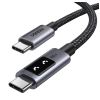 Кабель UGREEN UNO L509 USB-C to USB-C PD100W з LED-індикатором, чорний