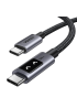 Кабель UGREEN UNO L509 USB-C to USB-C PD100W з LED-індикатором, чорний
