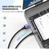 Кабель Ugreen L514 USB Type-C 3A (1 м, чорний) з алюмінієвим корпусом і нейлоновим обплетенням
