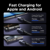 Кабель UGREEN L524 USB-C to USB-C PD 60W (3A) Fast Charging Braided Cable — Space Gray