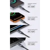 Кабель UGREEN L530 USB-C to USB-C 240W з дисплеєм Fast Charging Cable 1m (Space Gray)