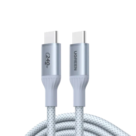 Кабель UGREEN L534 USB-C to USB-C 240W USB-IF Certified Soft Braided Cable (Starlight Blue)