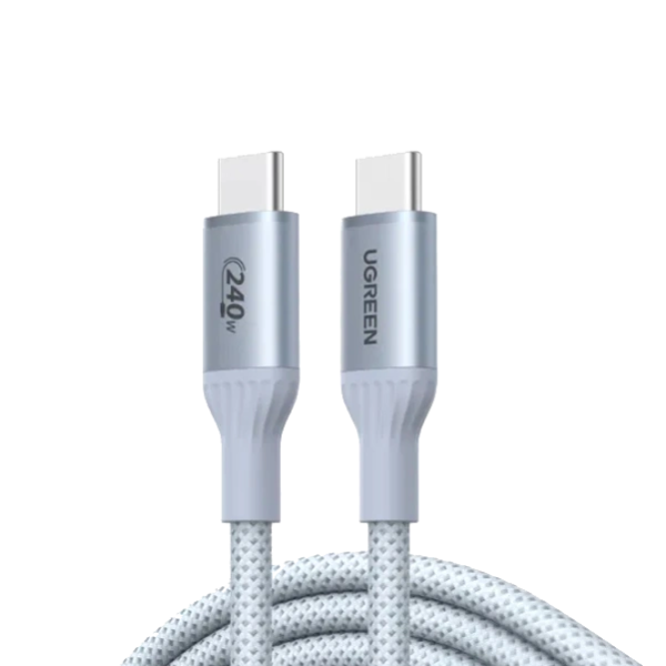 Кабель UGREEN L534 USB-C to USB-C 240W USB-IF Certified Soft Braided Cable (Starlight Blue)