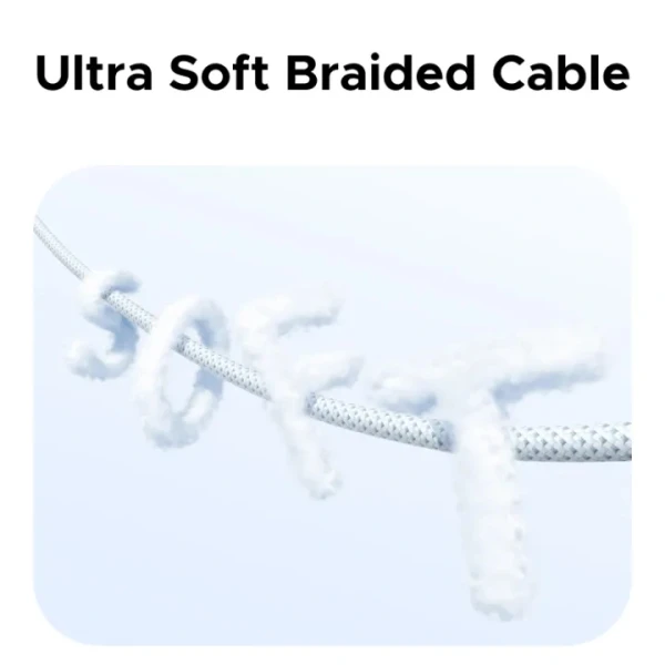 Кабель UGREEN L534 USB-C to USB-C 240W USB-IF Certified Soft Braided Cable (Starlight Blue)