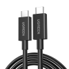 Кабель UGREEN L703 Thunderbolt 5 USB-C — USB-C 80 Гбіт/с PD 240W 16K 1 м (Чорний)