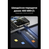 Кабель UGREEN L703 Thunderbolt 5 USB-C — USB-C 80 Гбіт/с PD 240W 16K 1 м (Чорний)