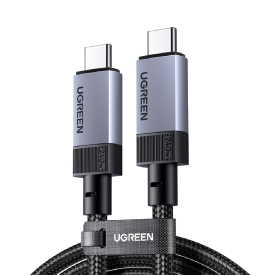 Кабель UGREEN USB4 Gen 3 Type-C to Type-C 240W, Thunderbolt 3/4, 1 м (L705, Space Gray)