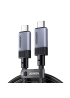 Кабель UGREEN USB4 Gen 3 Type-C to Type-C 240W, Thunderbolt 3/4, 1 м (L705, Space Gray)