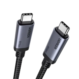 Кабель UGREEN L706 USB Type-C 240W GEN4 Thunderbolt 4 (1 м, Space Gray)