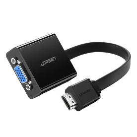 Адаптер UGREEN MM103 HDMI to VGA Converter 25cm (Black)